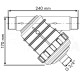 Filtro de malla para riego unidireccional M 1 1/4" Mesh 100