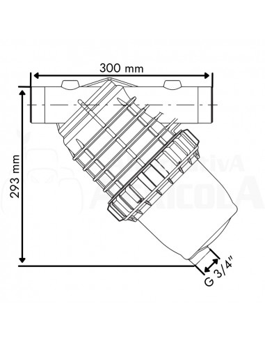 Filtro de malla para riego M 2" Mesh 32