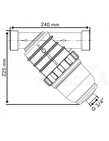 Filtro de malla para riego M 2" Mesh 50