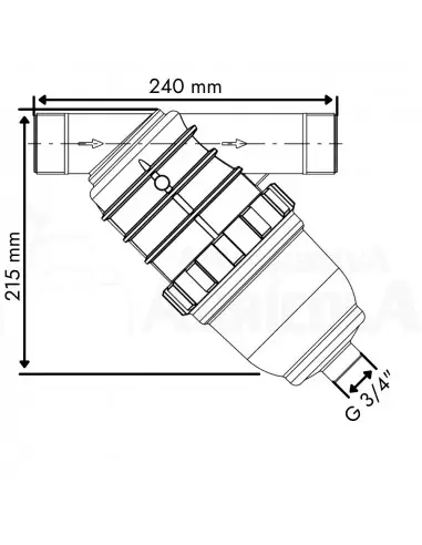 Filtro de malla para riego M 1 1/2" Mesh 100