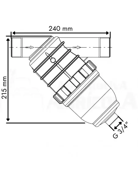 Filtro de malla para riego M 1 1/2" Mesh 100