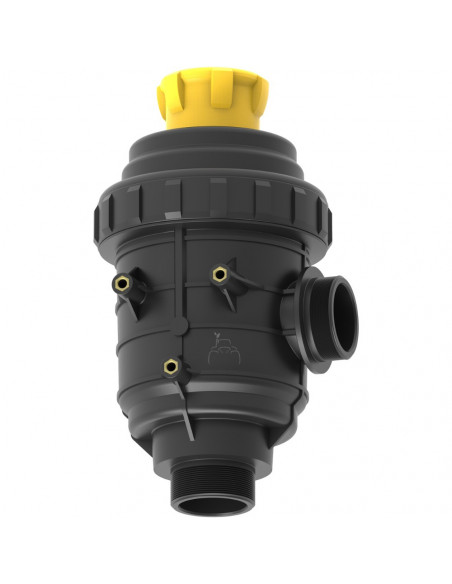 Filtro de aspiración con válvula M 1 1/2" x 27 mm 220 L/min