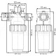 Filtro en línea conector modular H-M T5 280 L/min 