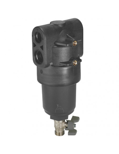Filtro en línea rosca hembra 3/4" y 1/2" alta presión 150 L/min