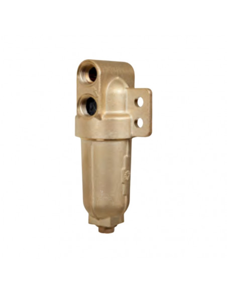 Filtro en línea latón con tapón inferior 1/2" 150 L/min