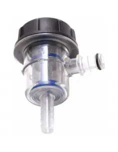 Filtro Aspiración Transparente 20 L/Min - 50 5D Acople rápido