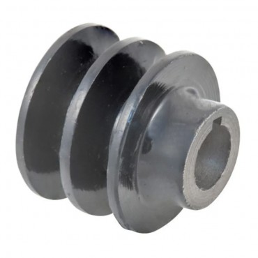 Polea 2 Canales para Motor Ø 60 mm eje 25,4 mm