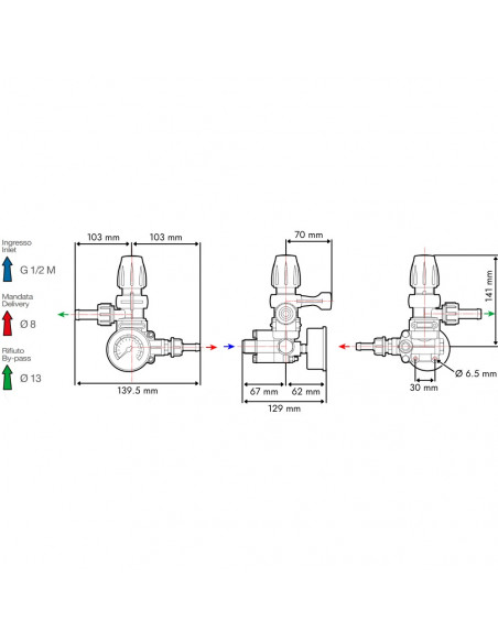 Mando presión Hydra 1V Comet