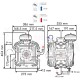 Bomba membrana BPS 200 DESMOPAN M-M 1 3/8" Comet