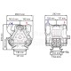 Bomba membrana BP 110 NBR M 1 3/8" con Acumulador de Presión Comet