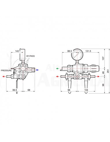 Mando GCP 3V 50 Bar 100 L/min Comet