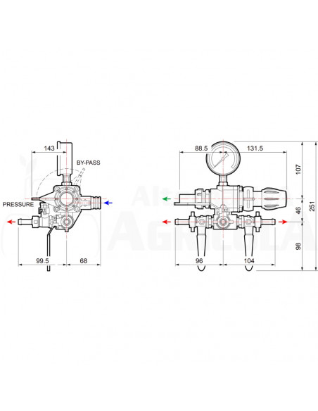 Mando GCP 3V 50 Bar 100 L/min Comet