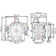 Bomba membrana IDS 2200 NBR M - M 1 3/8" sin mando Comet