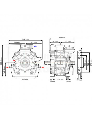 Bomba Membrana IDS 960 NBR M-M 1 3/8" Comet
