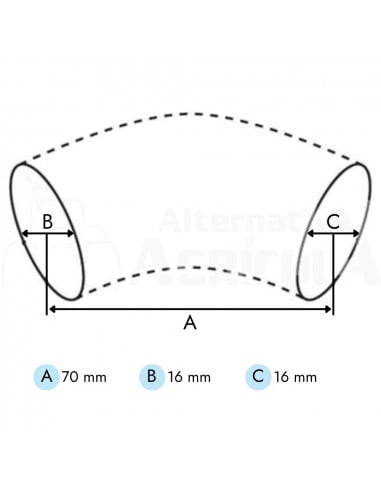 Manguito enfriador aceite motor tractor John Deere Serie 30, 35, 40, 50 varios modelos