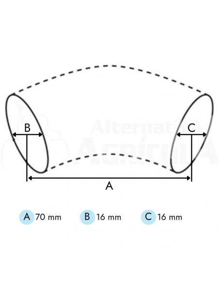 Manguito enfriador aceite motor tractor John Deere Serie 30, 35, 40, 50 varios modelos