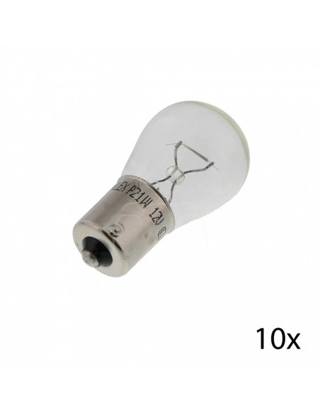 Bombilla 12 v - 21 w - ba15s - p21w - 10 pzas