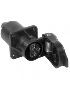 Enchufe de plástico 3 polos hembras - 12/24 v