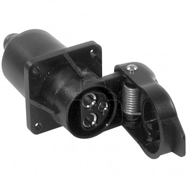 Enchufe de plástico 3 polos hembras - 12/24 v