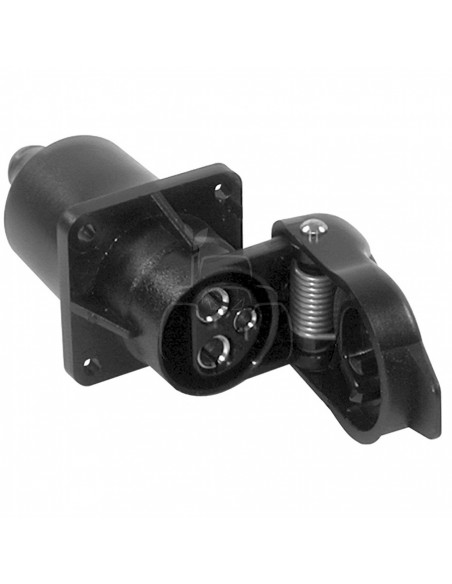 Enchufe de plástico 3 polos hembras - 12/24 v