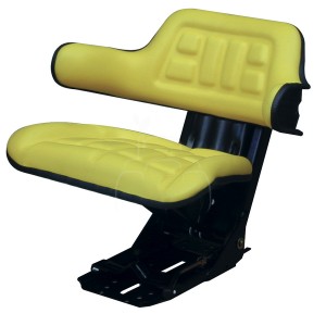 Asiento suspensión mecánica - piel sintética amarillo