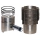 Juego de camisas para pistón ø 100 mm - eje pistón ø 35 mm