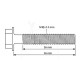 Tornillo de biela m11 x 1.5 mm - l 56 mm