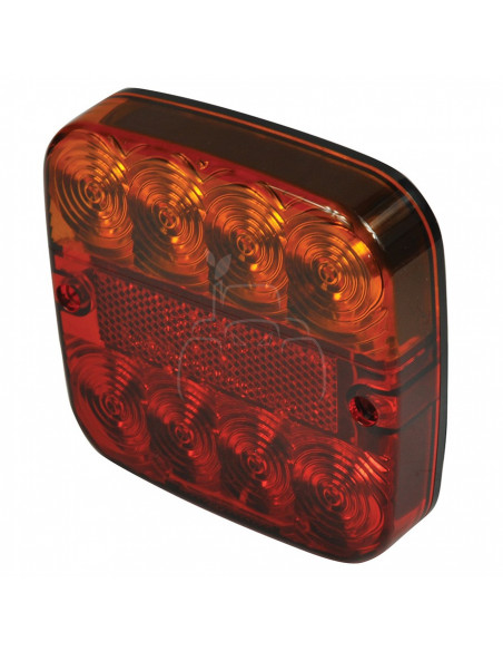 Luz trasera led con luz de matricula - 12v