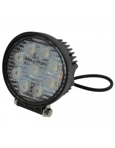 Faro de trabajo redondo 9 leds 2200  lumenes 10/30v 2200 lumen - flood