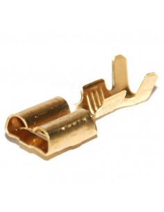 Terminal conector hembra std 6,3 - 1.0   2.5 mm2 - 25 pzas