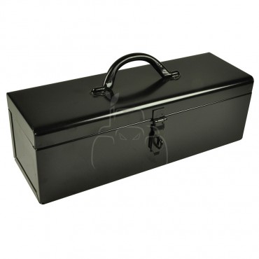Caja de herramientas negra - 460 x 150 x 150 mm