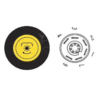 Botón pulsador toma de fuerza - 4 terminales Botón pulsador toma de fuerza - 4 terminales