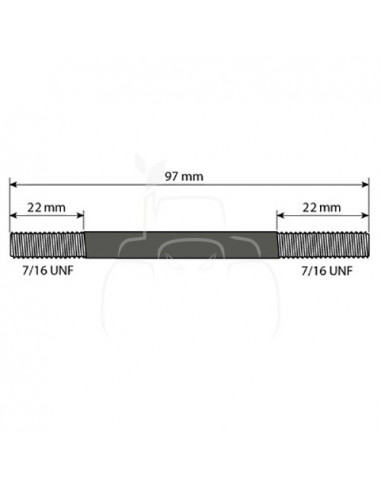 Espárrago l 106 mm - 7/16'' unf - 20g