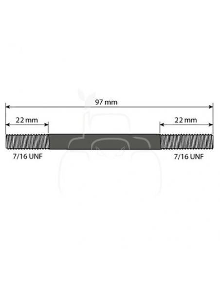 Espárrago l 106 mm - 7/16'' unf - 20g