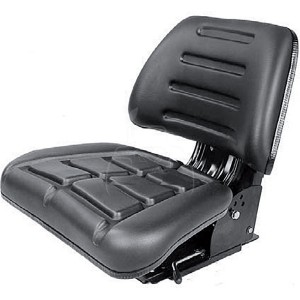 Asiento suspensión mecánica - piel sintética color negro