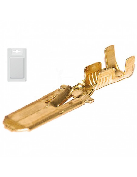 Terminal conector macho std 6.3 mm - 1.0 ➞ 2.5 mm² - 25 pzas