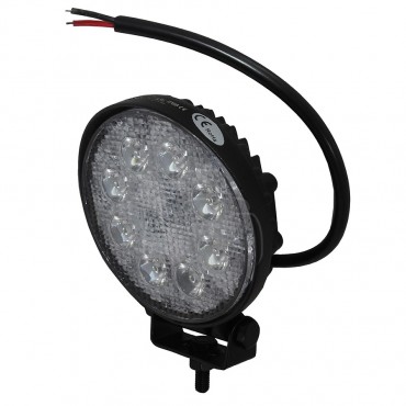 Faro de trabajo 8 leds 24w 10/30 v 1800 lumenes 128x116 redondo 1800 lumen - spot