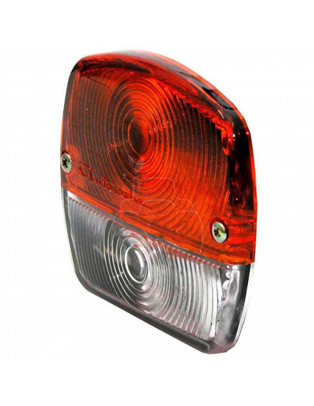 Cristal blanco/naranja -103x114mm -izq./dcha.-pqt de 1 pza