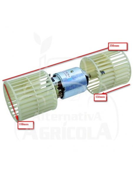 Motor del ventilador doble 12 v - 2 hilos