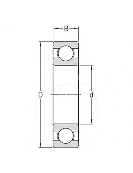 Rodamiento 6015-2rs1/c3