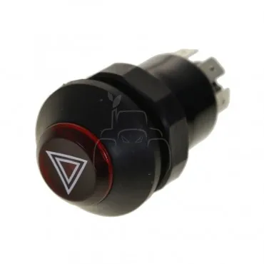 Botón pulsador interruptor de advertencia de riesgo Botón pulsador interruptor de advertencia de riesgo