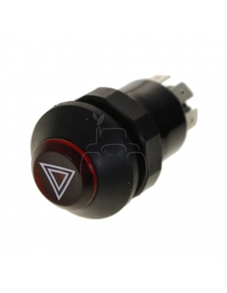 Botón pulsador interruptor de advertencia de riesgo