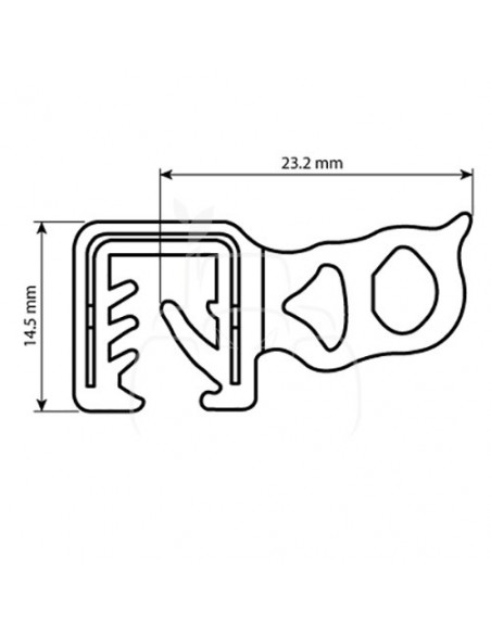 Junta de cristal 20 m