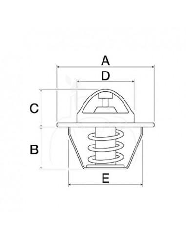 Termostato ø 67 mm - alt. 49.5 mm - 82°c