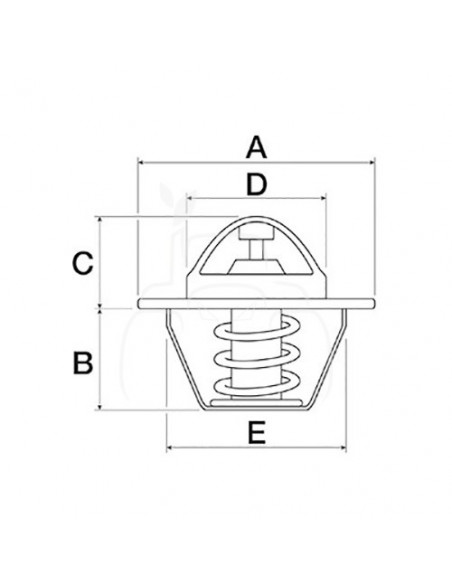 Termostato ø 67 mm - alt. 49.5 mm - 82°c