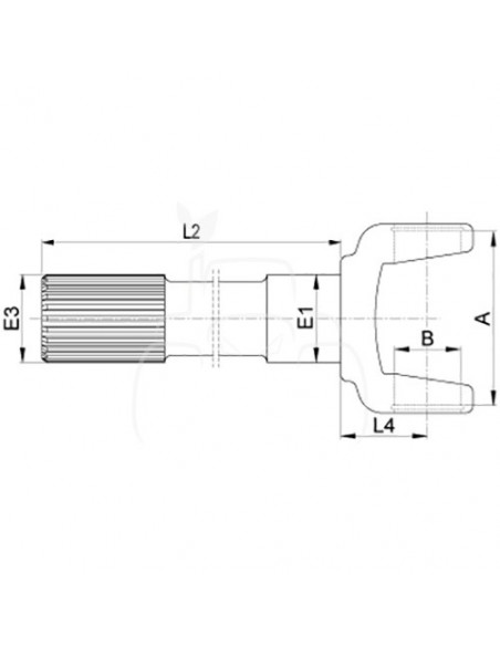 Semi eje exterior - l 194.5 mm