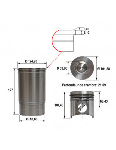 Kit cilindro ø 102 mm