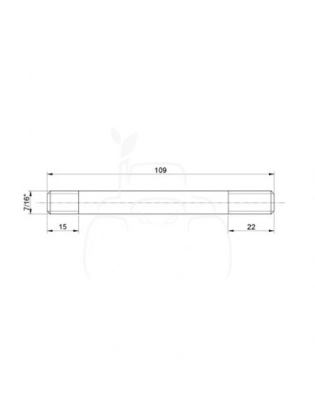 Espárrago l 110 mm - 7/16'' unf