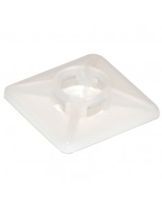Soporte adhesivo 26 x 26 mm - collar máx. 6 mm