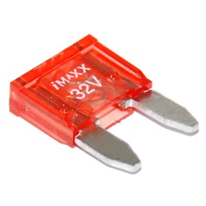 Fusible clavijas planas mini 10a - rojo - 25 pzas
